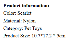 Dog Molar Nibbling Nylon Beef Flavor Toy